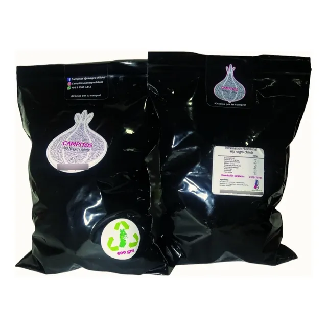 Ajo Negro Chilote 500grs. 100%orgánico Y Con Res. Sanitaria