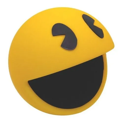 Luminaria Abajur Pac Man Game Jogo Playstation Bandai Geek Cor Da Cúpula Amarelo Cor Da Estrutura Amarelo