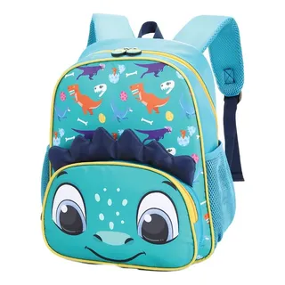 Mochila De Costa Escolar Menino Tamanho Pequeno Dinossauro Cor Verde Mochila De Costa Escolar Menino Tamanho Pequeno Dinossauro Cor Verde