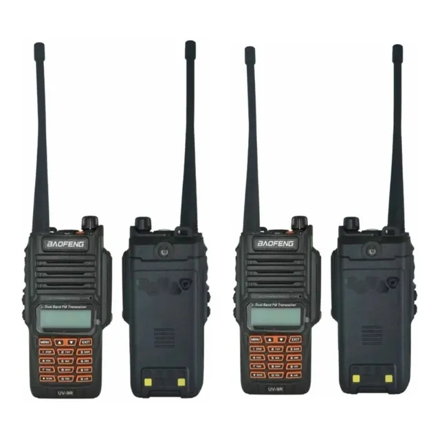 Radio Walkie Talkie Set Kit X2 Baofeng Uv-9r Plus 