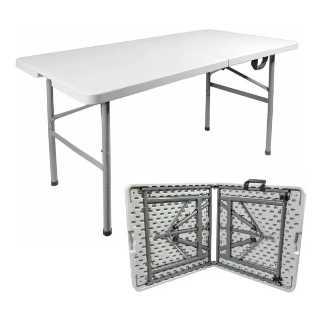 Mesa Vitasense Plegable de plástico color blanco