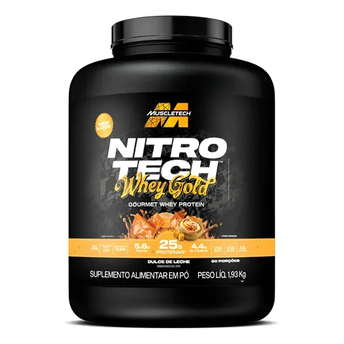 100% whey protein isolado nitro tech gold muscletech 2lb 966g