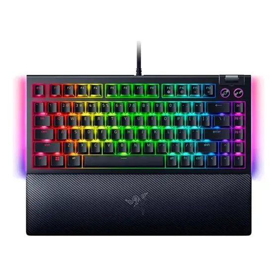 Teclado Blackwidow V4 75% Preto Razer - Rz0305000200