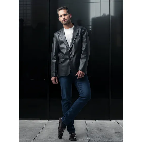Chaqueta Blazer Moises Negro Marruecos Mario Hernández