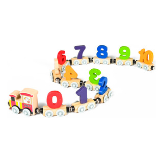 Tren Pequeño Digital Magnetic 27 - Tren Magnético De Madera Tren Pequeño Digital Magnetic 27 - Tren Magnético De Madera