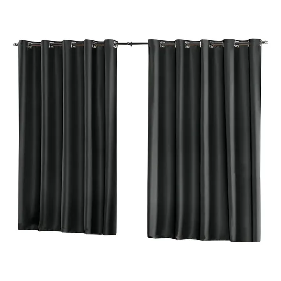 Cortina Blackout Em Tecido 2,80X1,80 Corta Luz 100% Cor Preto
