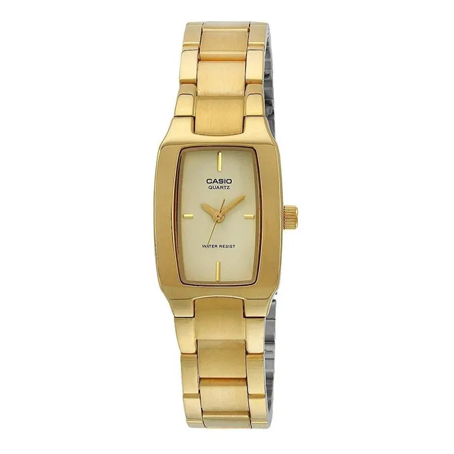 Reloj Casio Ltp-1165n-9c Para Dama Dorado Elegante