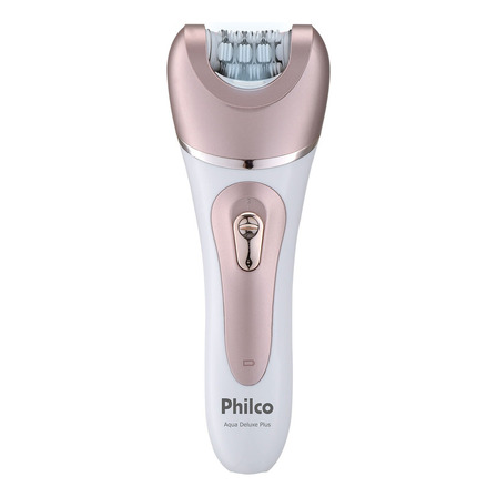Depilador Philco Aqua Deluxe Plus Pdp02r Cor Branco/Rosa 110V/220V Depilador Philco Aqua Deluxe Plus Pdp02r Cor Branco/Rosa 110V/220V