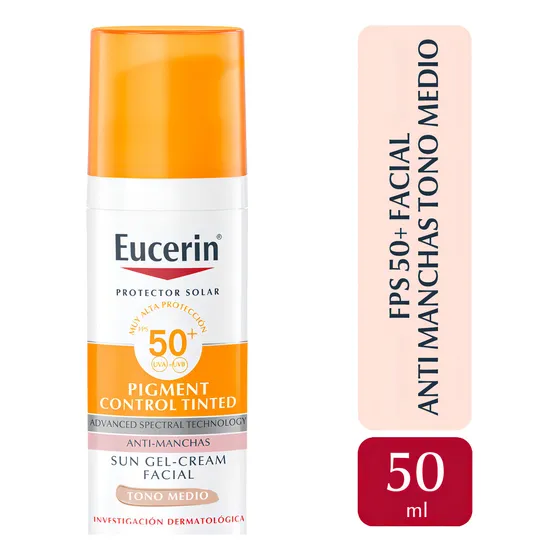 Eucerin Pigment Control Protector solar facial FPS 50 x 50 ml con color