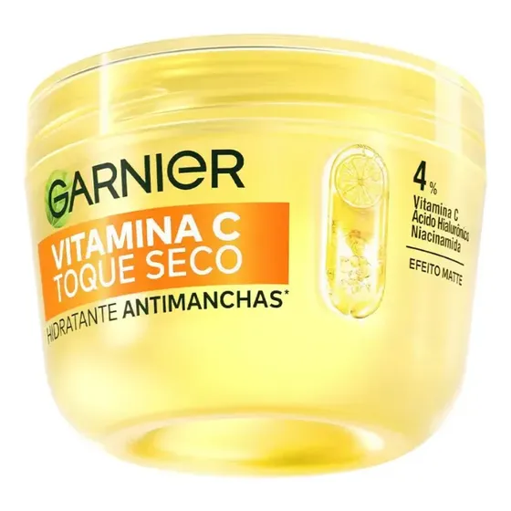 Gel Creme Hidratante Facial Antimanchas Toque Seco com Vitamina C, Controla a Oleosidade e Uniformiza a Pele, Garnier, 85g