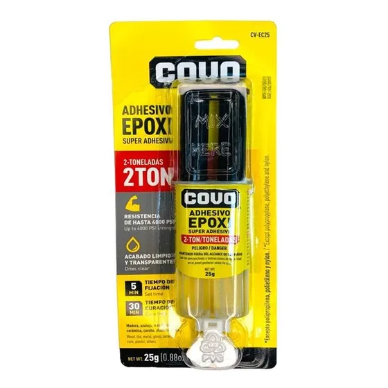 Pega Epoxica Super Adhesiva Hasta 2 Toneladas Transparente