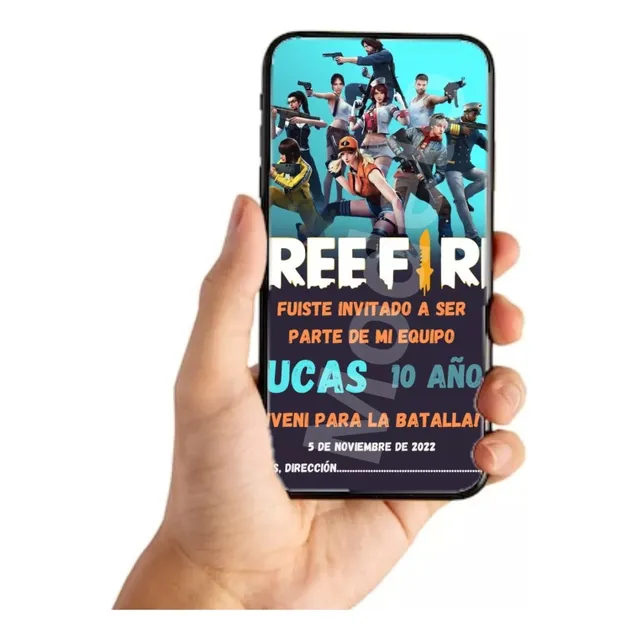 Video Invitación Digital - Cumpleaños Free Fire