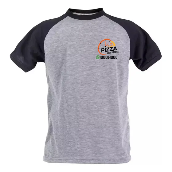 Camiseta Pizzaria Uniforme Personalizado Profissional Blusa