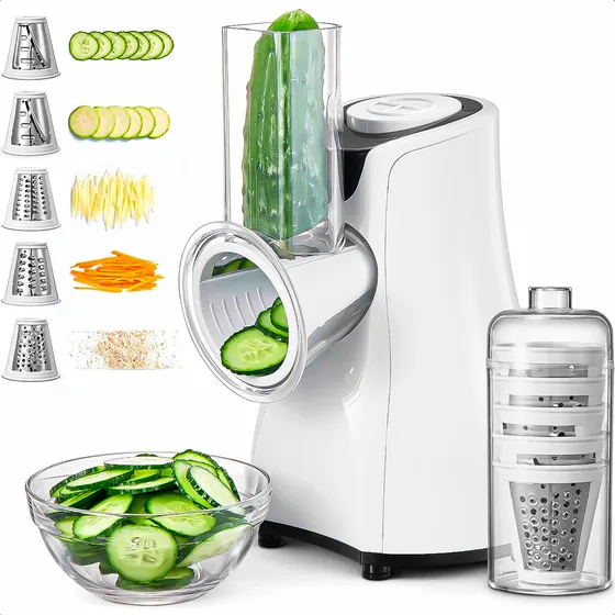 Cortadora De Vegetales Electrica Rebanador Verduras Rallador Arcashopping Cortadora De Verduras Picadora De Papa Electrica Cortador De Cebolla Electrica Rebanador Electrico