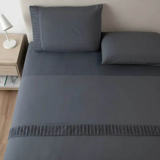 Sabanas Hotel Casatua + Funda Almohada - King - Gris Oscuro | Cuotas sin interés