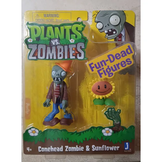 Figuras De Plantas Vs Zombies Zombie Cono Y Girasol