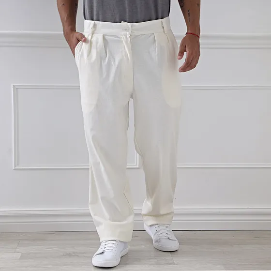 Pantalon De Hombre Lino Elegante Moda Marca Toca