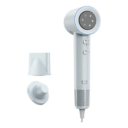 Secador De Pelo Alta Velocidad Profesional Con Pantalla Led Color Gris