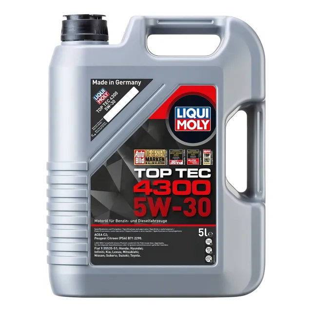 Aceite para motor Liqui Moly sintético 5W-30 para auto/camioneta x 5L