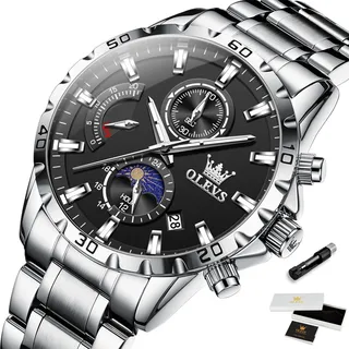 Olevs Relógio Masculino Pulseira De Aço à Prova D'ågua 2953 Olevs Relógio Masculino Pulseira De Aço à Prova D'ågua 2953