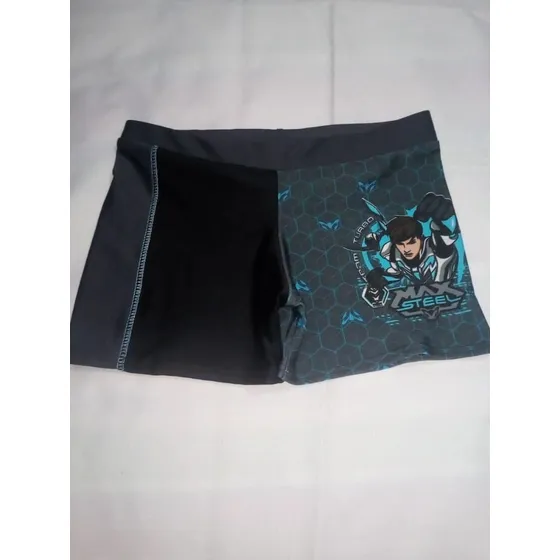 Traje De Baño Niño Talla 12 Marca: Max Steel Como Nuevo
