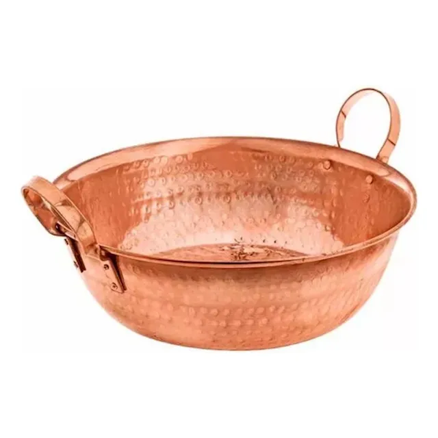 Paila De Cobre 11 Litros 38cm Diametro X 14cm Alto