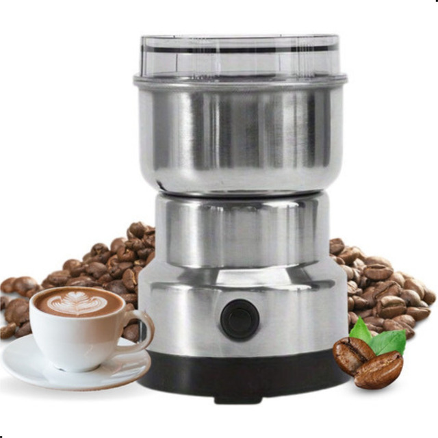 Processador Café Moedor Grãos Elétrico Triturador Inox Processador Café Moedor Grãos Elétrico Triturador Inox