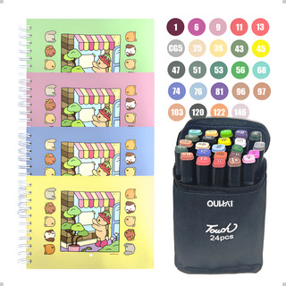 Kit Livro De Colorir Bobbie Goods Capa + Canetinhas 24 Cores Kit Livro De Colorir Bobbie Goods Capa + Canetinhas 24 Cores