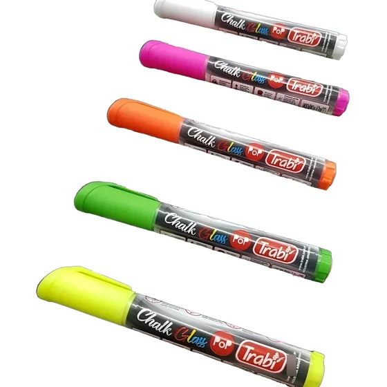 Marcador Chalk Glass Trabi Tinta Pigmentada Vidrio Tiza X 1 