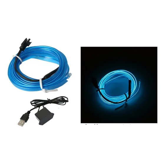Luz Interior Coche 5v Tira Neon 9.8ft Decorativa Para Casa