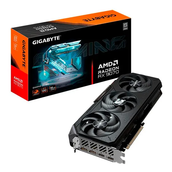 Mercado Livre Placa De Video Gigabyte Gaming Oc Rx 9070 16gb Gddr6 256bits image
