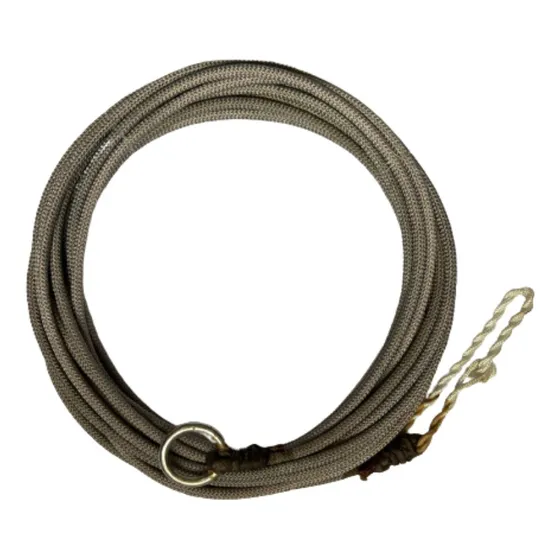 Laço Americano Trançado Chumbado 6mm 24tx 10 Mts Argola Inox
