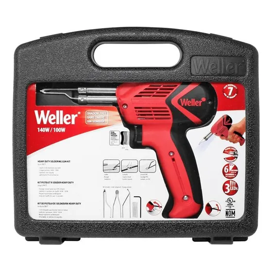 Cautin Pistola Weller 9400 100-140 W C/luz Led Accesorios