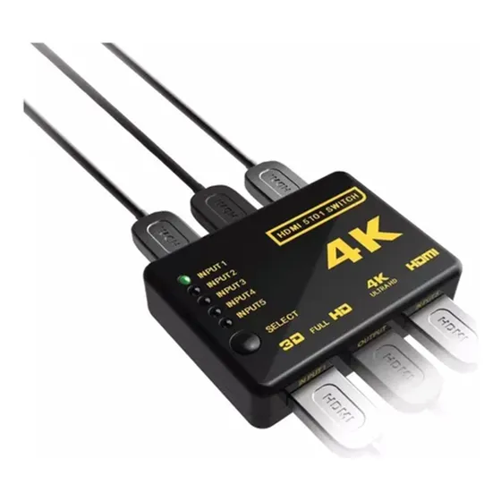 Switch Spliter Hdmi 5 En 1
