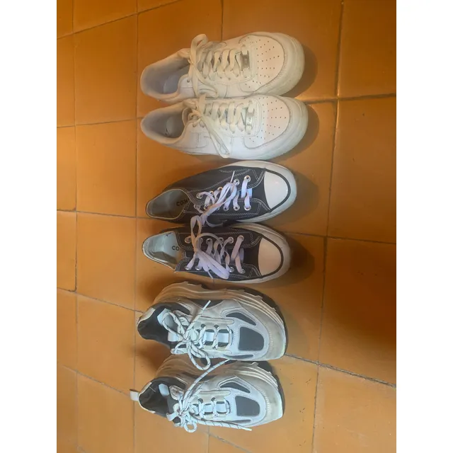 Combo De Zapatos Sport Dama Talla 37 Converse, Nike Chenfan