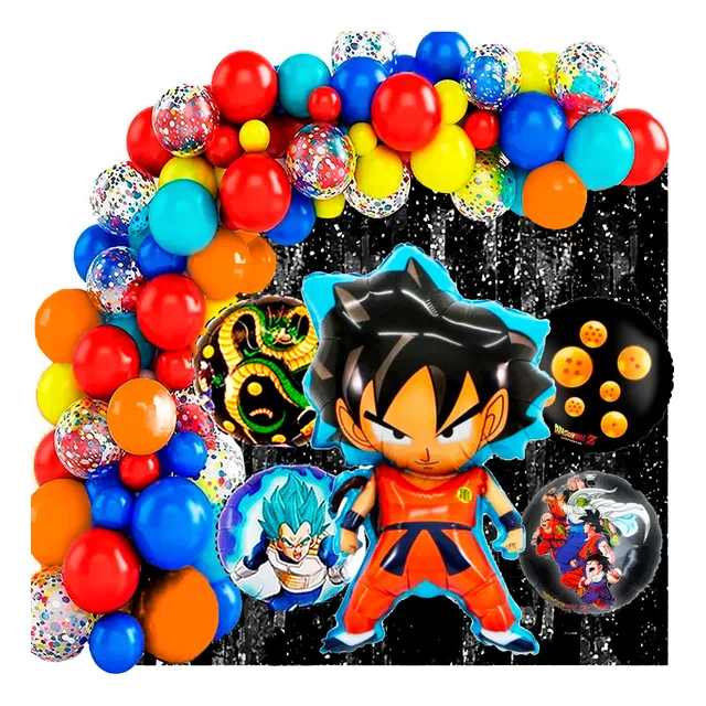 50 Art Globo Dragon Ball Z Goku Vegeta Candy Bar Cumpleaños
