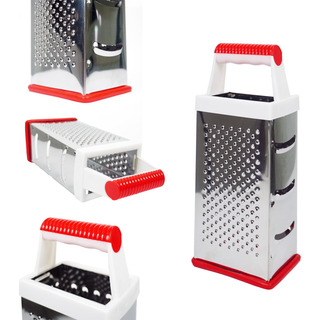 Rallador Manual 4 Caras Acero Inoxidable Para Queso Verduras Rallador Manual 4 Caras Acero Inoxidable Para Queso Verduras