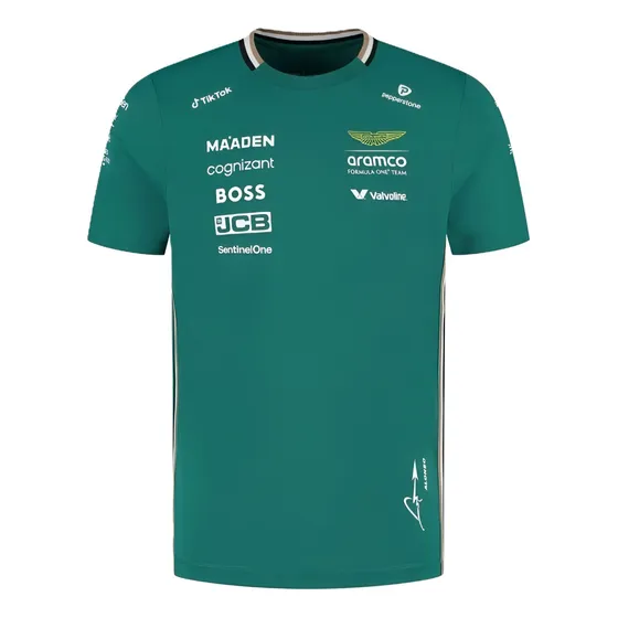 Polera Formula 1 Fernando Alonso Aston Martin Oficial 2025