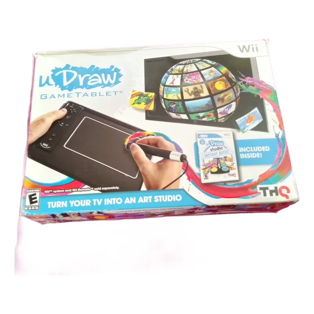 Wii Udraw Game Tablet - Kit De Accesorios 2 Piezas Usado