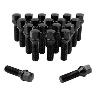 Juego De 20 Pernos Cónicos Negros De 14 X 1.5 Pulgadas Con H Juego De 20 Pernos Cónicos Negros De 14 X 1.5 Pulgadas Con H