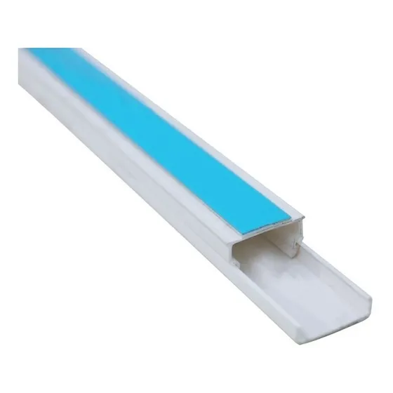 Canaleta Para Cable Autoadhesiva Qnet 20mmx10mm X 2mts.