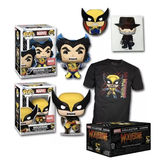 Wolverine Collector Box Funko Pop Exclusivo Talla 3xl Nuevo