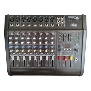 Mixer Amplificado 8 Canales Akc Kc-808/bn Mixer Amplificado 8 Canales Akc Kc-808/bn