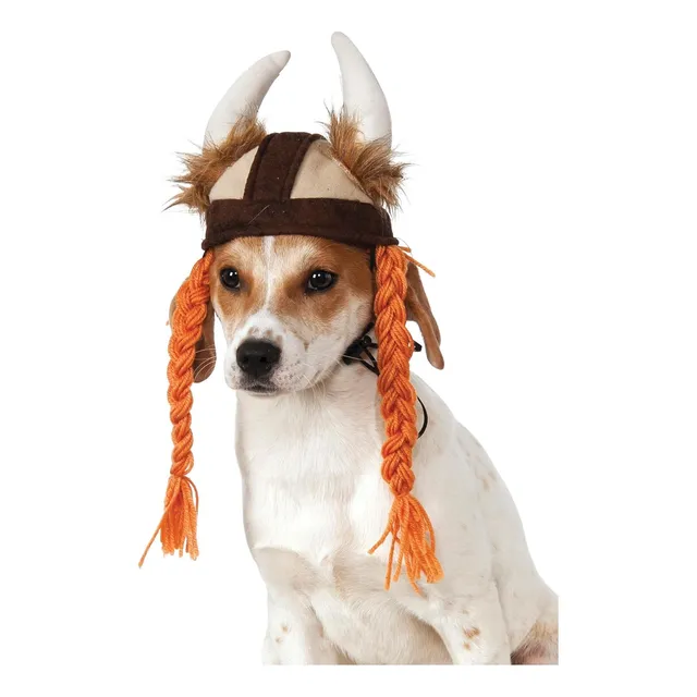 Gorro Vikingo Rubies Trenzas Mascotas