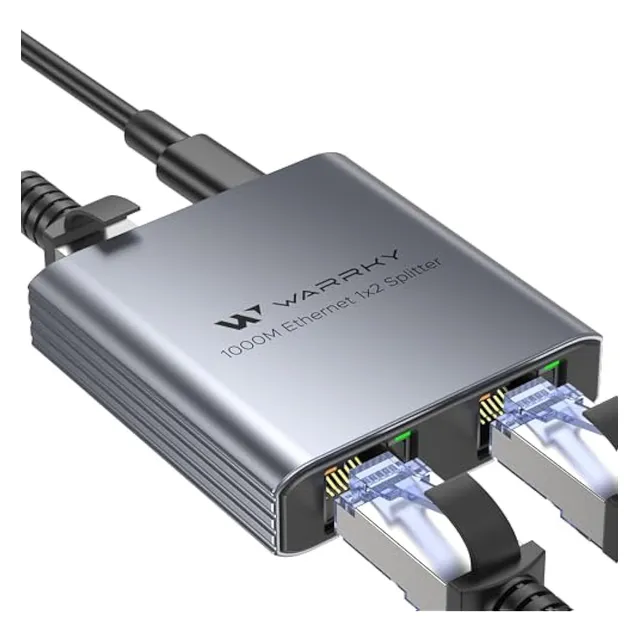 Warrky Divisor Ethernet 1 A 2, Divisor Lan De Alta