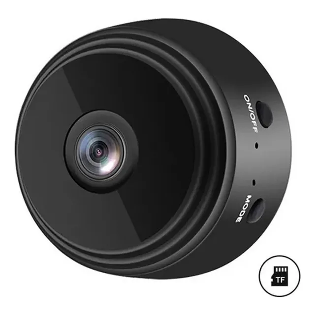 Micro Cámara Espía Ip Wifi A9, Tarjeta Magnética De Segurida Color Negro