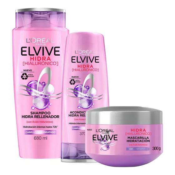 PACK ELVIVE HIDRA HIALURONICO SH680+ACO370+CT