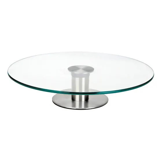 Soporte / Base Giratoria Para Decorar Pasteles Marca Ibili Color Transparente
