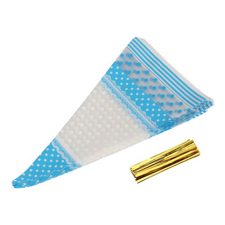 50 Bolsas De Celofán Transparente Con Forma De Cono Para Pal 50 Bolsas De Celofán Transparente Con Forma De Cono Para Pal