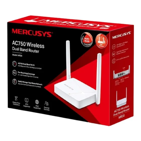 Router Wifi Tp Link Mercusys Mr20 Ac750 Dual Band 5ghz